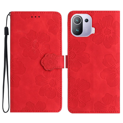 Flower Embossing Pattern Leather Phone Case, For Xiaomi Mi 10T 5G / 10T Pro 5G, For Xiaomi Mi 10T Lite 5G, For Xiaomi Mi 11 Lite, For Xiaomi Mi 11 Pro