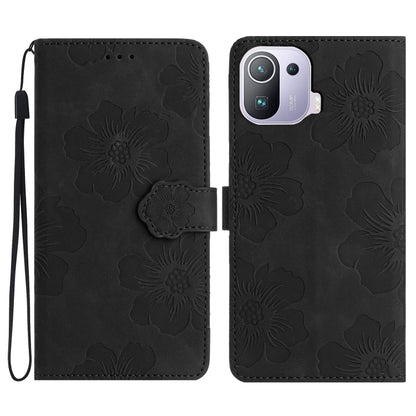 Flower Embossing Pattern Leather Phone Case, For Xiaomi Mi 10T 5G / 10T Pro 5G, For Xiaomi Mi 10T Lite 5G, For Xiaomi Mi 11 Lite, For Xiaomi Mi 11 Pro