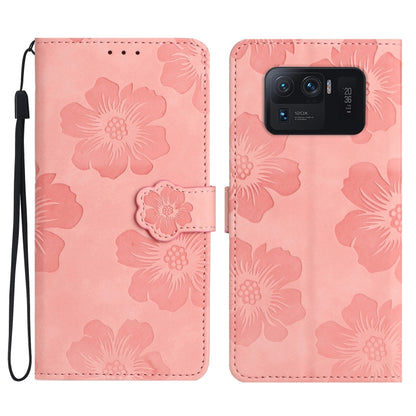 Flower Embossing Pattern Leather Phone Case, For Xiaomi Mi 11 Ultra, For Xiaomi Redmi 9, For Xiaomi Redmi 9A, For Xiaomi Redmi 9C