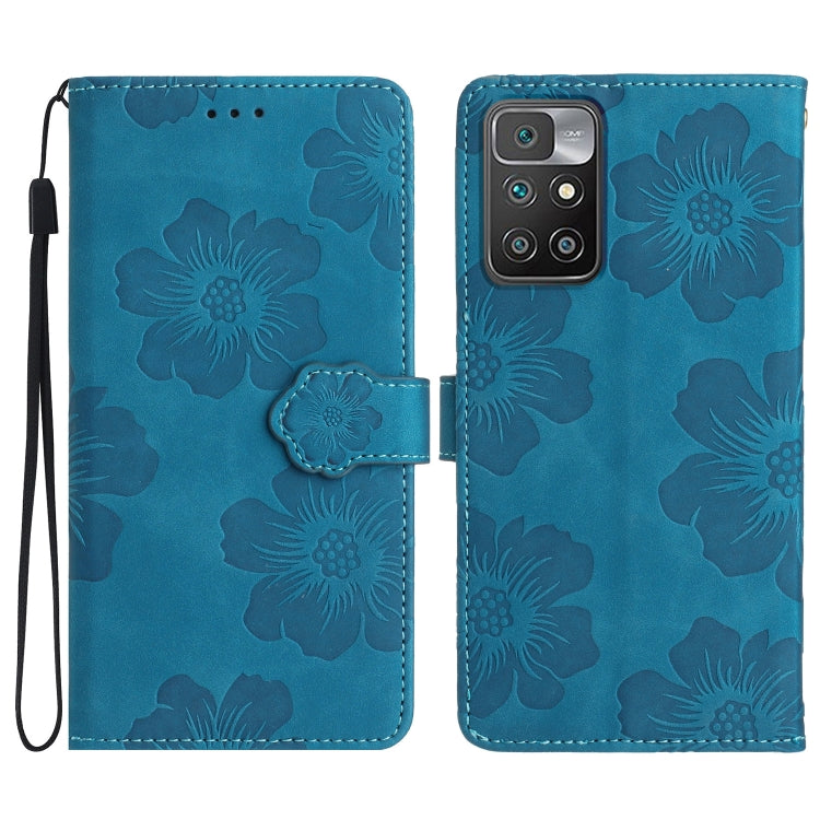 Flower Embossing Pattern Leather Phone Case, For Xiaomi Redmi 10, For Xiaomi Redmi 10 2022, For Xiaomi Redmi 10C, For Xiaomi Redmi A1