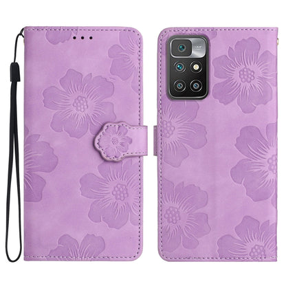 Flower Embossing Pattern Leather Phone Case, For Xiaomi Redmi 10, For Xiaomi Redmi 10 2022, For Xiaomi Redmi 10C, For Xiaomi Redmi A1