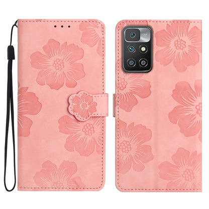 Flower Embossing Pattern Leather Phone Case, For Xiaomi Redmi 10, For Xiaomi Redmi 10 2022, For Xiaomi Redmi 10C, For Xiaomi Redmi A1