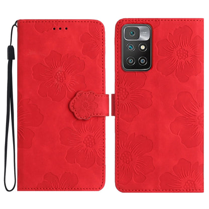 Flower Embossing Pattern Leather Phone Case, For Xiaomi Redmi 10, For Xiaomi Redmi 10 2022, For Xiaomi Redmi 10C, For Xiaomi Redmi A1