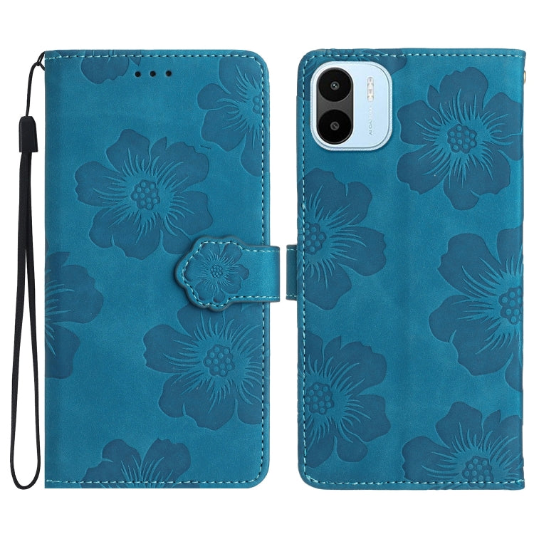 Flower Embossing Pattern Leather Phone Case, For Xiaomi Redmi 10, For Xiaomi Redmi 10 2022, For Xiaomi Redmi 10C, For Xiaomi Redmi A1