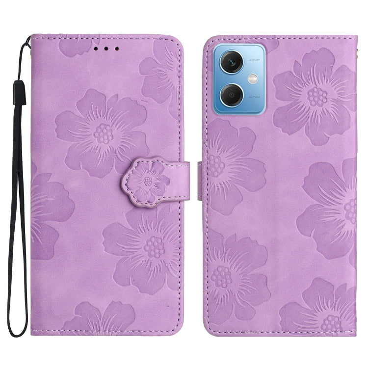 Flower Embossing Pattern Leather Phone Case, For Xiaomi Redmi Note 12 5G, For Xiaomi Redmi Note 12 Pro 5G, For Xiaomi Redmi Note 12S