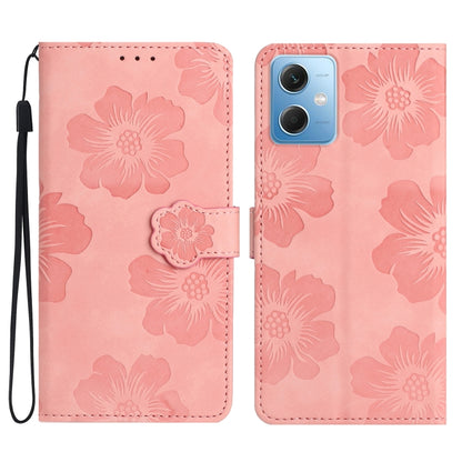Flower Embossing Pattern Leather Phone Case, For Xiaomi Redmi Note 12 5G, For Xiaomi Redmi Note 12 Pro 5G, For Xiaomi Redmi Note 12S