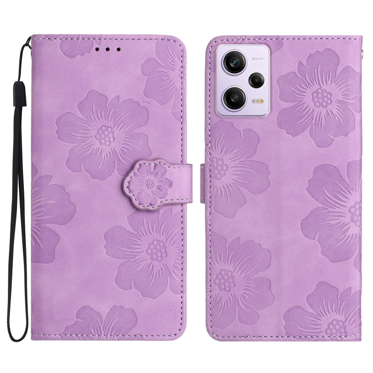 Flower Embossing Pattern Leather Phone Case, For Xiaomi Redmi Note 12 5G, For Xiaomi Redmi Note 12 Pro 5G, For Xiaomi Redmi Note 12S