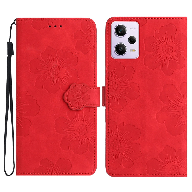 Flower Embossing Pattern Leather Phone Case, For Xiaomi Redmi Note 12 5G, For Xiaomi Redmi Note 12 Pro 5G, For Xiaomi Redmi Note 12S