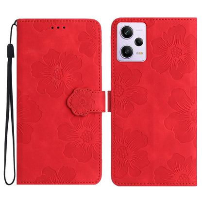 Flower Embossing Pattern Leather Phone Case, For Xiaomi Redmi Note 12 5G, For Xiaomi Redmi Note 12 Pro 5G, For Xiaomi Redmi Note 12S