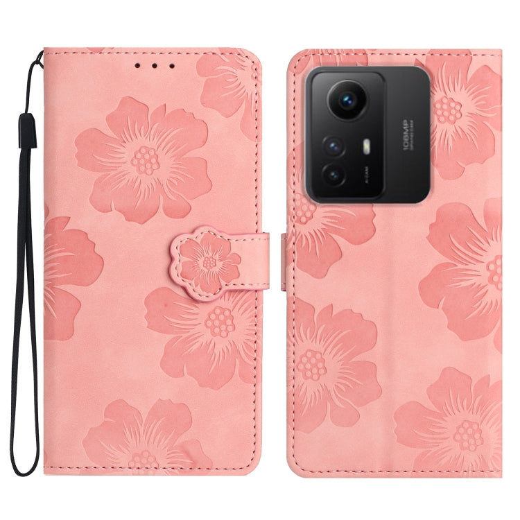 Flower Embossing Pattern Leather Phone Case, For Xiaomi Redmi Note 12 5G, For Xiaomi Redmi Note 12 Pro 5G, For Xiaomi Redmi Note 12S