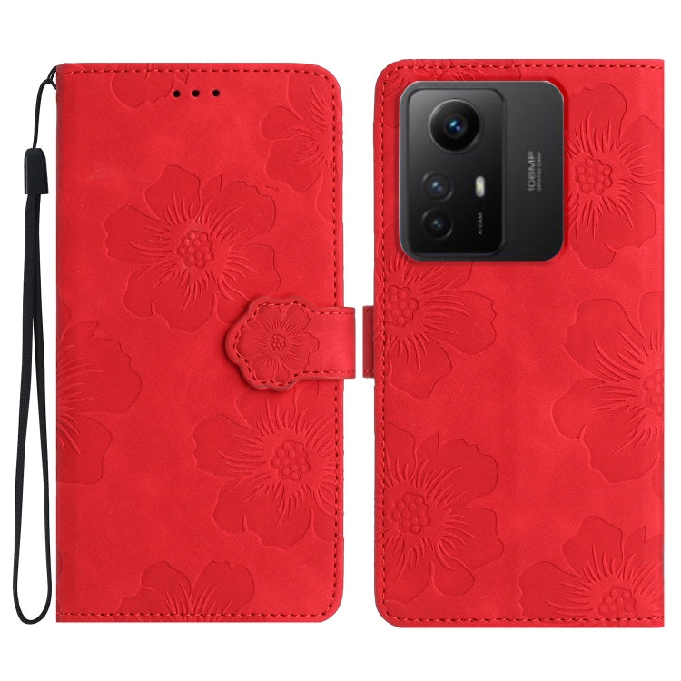 Flower Embossing Pattern Leather Phone Case, For Xiaomi Redmi Note 12 5G, For Xiaomi Redmi Note 12 Pro 5G, For Xiaomi Redmi Note 12S