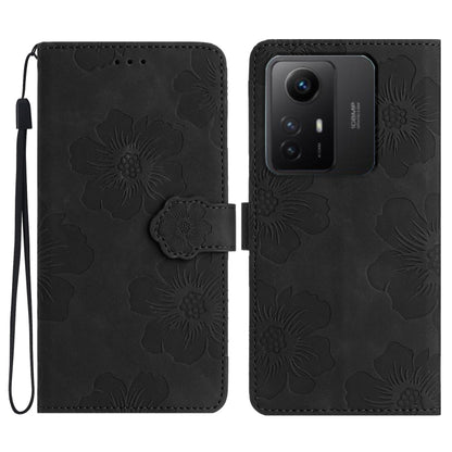 Flower Embossing Pattern Leather Phone Case, For Xiaomi Redmi Note 12 5G, For Xiaomi Redmi Note 12 Pro 5G, For Xiaomi Redmi Note 12S