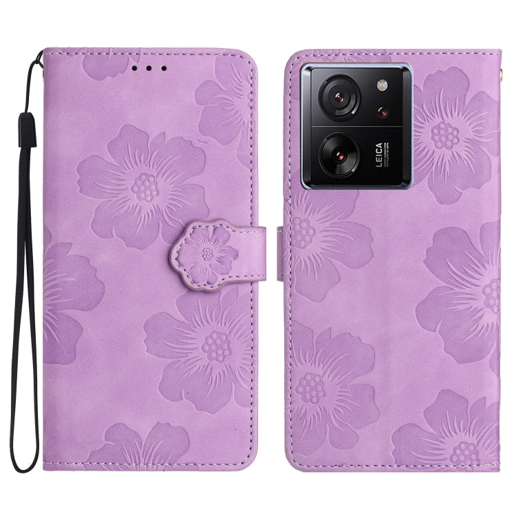 Flower Embossing Pattern Leather Phone Case, For Xiaomi 11T / 11T Pro, For Xiaomi Redmi 13C 4G, For Xiaomi 12 Lite, For Xiaomi 13T