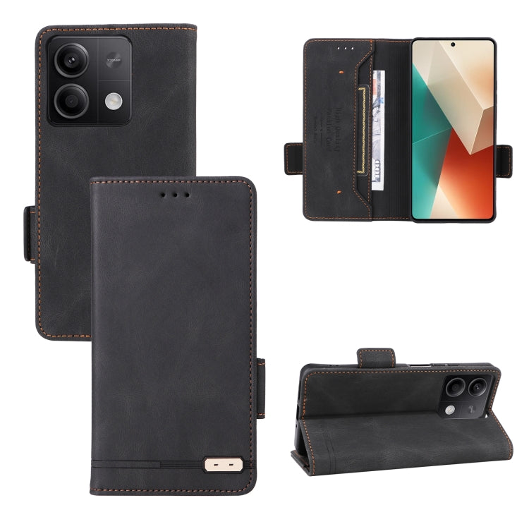 Magnetic Clasp Leather Phone Case, For Xiaomi 14, For Xiaomi Redmi Note 13 5G, For Xiaomi Redmi Note 13 4G, For Xiaomi Redmi 13C