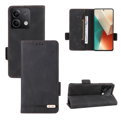 Magnetic Clasp Leather Phone Case, For Xiaomi 14, For Xiaomi Redmi Note 13 5G, For Xiaomi Redmi Note 13 4G, For Xiaomi Redmi 13C