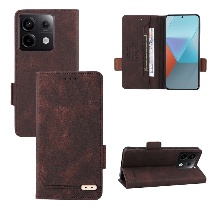 Magnetic Clasp Leather Phone Case, For Xiaomi Redmi Note 13 Pro+ 5G, For Xiaomi Redmi Note 13 Pro 5G, For Xiaomi Redmi 12 4G Foreign / 5G, For Xiaomi Redmi 12 4G