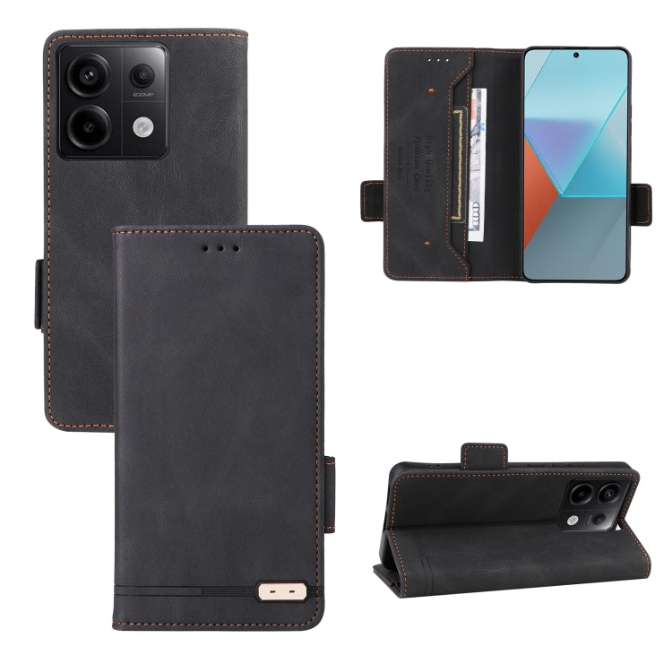 Magnetic Clasp Leather Phone Case, For Xiaomi Redmi Note 13 Pro+ 5G, For Xiaomi Redmi Note 13 Pro 5G, For Xiaomi Redmi 12 4G Foreign / 5G, For Xiaomi Redmi 12 4G