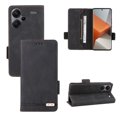 Magnetic Clasp Leather Phone Case, For Xiaomi Redmi Note 13 Pro+ 5G, For Xiaomi Redmi Note 13 Pro 5G, For Xiaomi Redmi 12 4G Foreign / 5G, For Xiaomi Redmi 12 4G