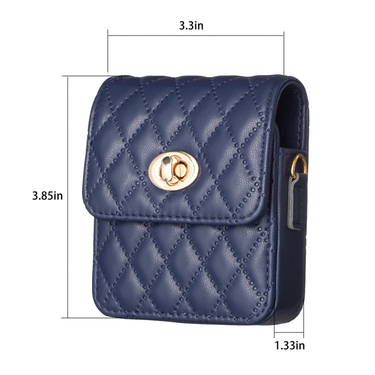 BFB03 Diamond Lattice Magnetic Leather Phone Case, For OPPO Find N2 Flip
