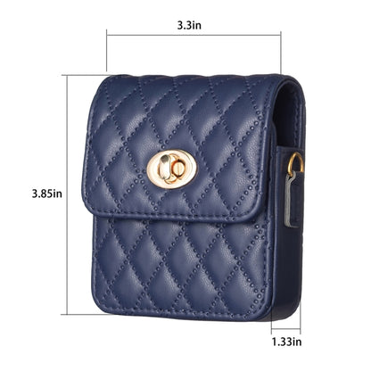 BFB03 Diamond Lattice Magnetic Leather Phone Case, For OPPO Find N2 Flip