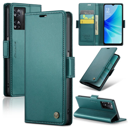 CaseMe 023 Butterfly Buckle Litchi Texture RFID Anti-theft Leather Phone Case, For OPPO A78 4G, For OPPO A77s, For OPPO Reno8 Pro 5G Global, For OPPO Reno7 Z Global/Reno7 Lite Global