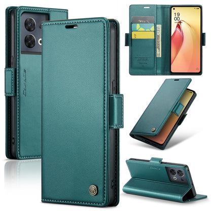 CaseMe 023 Butterfly Buckle Litchi Texture RFID Anti-theft Leather Phone Case, For OPPO A78 4G, For OPPO A77s, For OPPO Reno8 Pro 5G Global, For OPPO Reno7 Z Global/Reno7 Lite Global