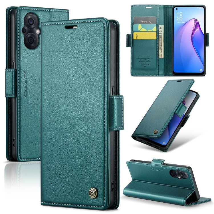 CaseMe 023 Butterfly Buckle Litchi Texture RFID Anti-theft Leather Phone Case, For OPPO A78 4G, For OPPO A77s, For OPPO Reno8 Pro 5G Global, For OPPO Reno7 Z Global/Reno7 Lite Global