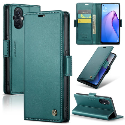 CaseMe 023 Butterfly Buckle Litchi Texture RFID Anti-theft Leather Phone Case, For OPPO Reno8 Lite Global, For OPPO Reno7 4G Indonesia/F21 Pro 4G/Reno8 4G, For OPPO F21 Pro 5G Globa/Reno8 Z Global, For OPPO Reno8 T 5G/A1 Pro 5G