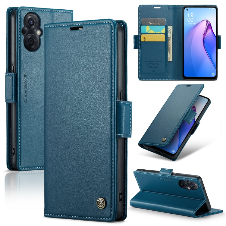 CaseMe 023 Butterfly Buckle Litchi Texture RFID Anti-theft Leather Phone Case, For OPPO Reno8 Lite Global, For OPPO Reno7 4G Indonesia/F21 Pro 4G/Reno8 4G, For OPPO F21 Pro 5G Globa/Reno8 Z Global, For OPPO Reno8 T 5G/A1 Pro 5G