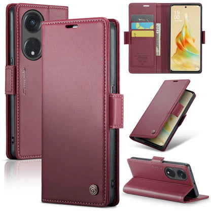 CaseMe 023 Butterfly Buckle Litchi Texture RFID Anti-theft Leather Phone Case, For OPPO Reno8 Lite Global, For OPPO Reno7 4G Indonesia/F21 Pro 4G/Reno8 4G, For OPPO F21 Pro 5G Globa/Reno8 Z Global, For OPPO Reno8 T 5G/A1 Pro 5G