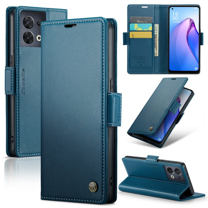 CaseMe 023 Butterfly Buckle Litchi Texture RFID Anti-theft Leather Phone Case, For OPPO Reno8 5G Global, For OPPO A96 4G Global/A36 4G/K10 4G/A76 4G