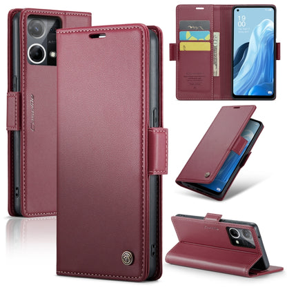 CaseMe 023 Butterfly Buckle Litchi Texture RFID Anti-theft Leather Phone Case, For OPPO Reno8 Lite Global, For OPPO Reno7 4G Indonesia/F21 Pro 4G/Reno8 4G, For OPPO F21 Pro 5G Globa/Reno8 Z Global, For OPPO Reno8 T 5G/A1 Pro 5G