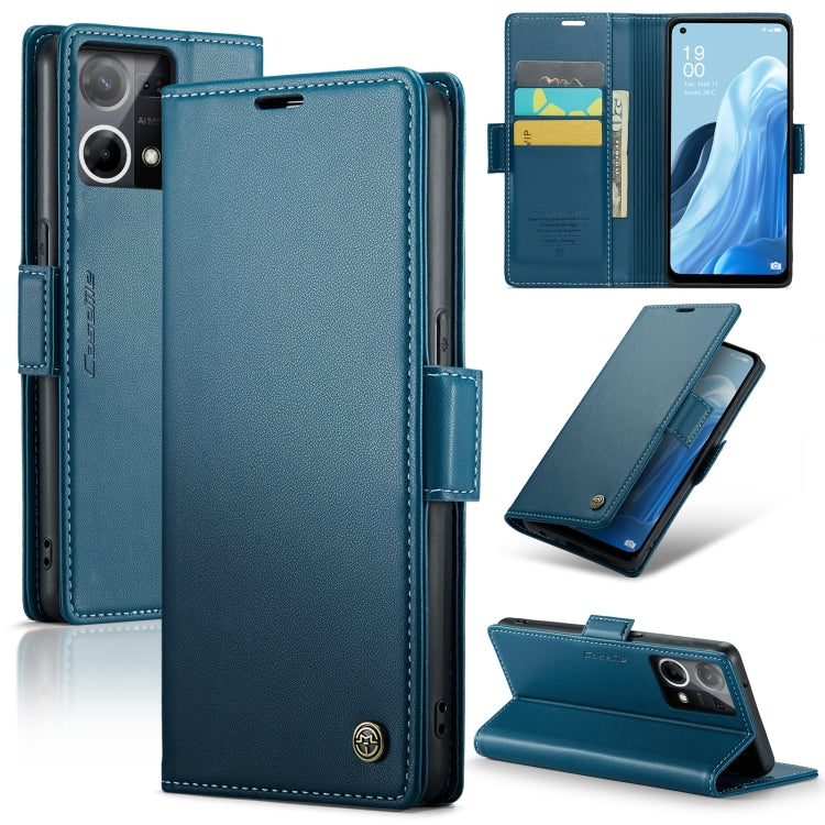 CaseMe 023 Butterfly Buckle Litchi Texture RFID Anti-theft Leather Phone Case, For OPPO Reno8 Lite Global, For OPPO Reno7 4G Indonesia/F21 Pro 4G/Reno8 4G, For OPPO F21 Pro 5G Globa/Reno8 Z Global, For OPPO Reno8 T 5G/A1 Pro 5G