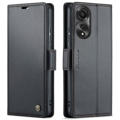 CaseMe 023 Butterfly Buckle Litchi Texture RFID Anti-theft Leather Phone Case, For OPPO A78 4G, For OPPO A77s, For OPPO Reno8 Pro 5G Global, For OPPO Reno7 Z Global/Reno7 Lite Global
