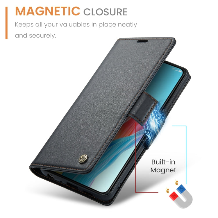 CaseMe 023 Butterfly Buckle Litchi Texture RFID Anti-theft Leather Phone Case, For OPPO A78 4G, For OPPO A77s, For OPPO Reno8 Pro 5G Global, For OPPO Reno7 Z Global/Reno7 Lite Global