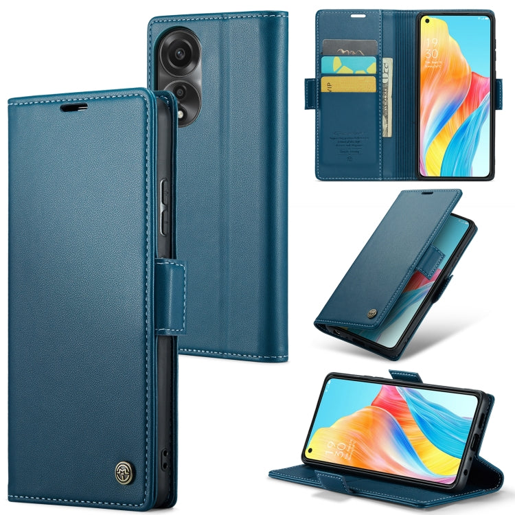 CaseMe 023 Butterfly Buckle Litchi Texture RFID Anti-theft Leather Phone Case, For OPPO A78 4G, For OPPO A77s, For OPPO Reno8 Pro 5G Global, For OPPO Reno7 Z Global/Reno7 Lite Global