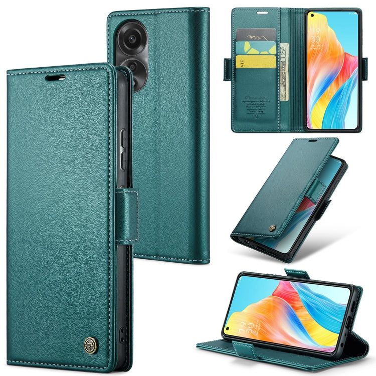 CaseMe 023 Butterfly Buckle Litchi Texture RFID Anti-theft Leather Phone Case, For OPPO A78 4G, For OPPO A77s, For OPPO Reno8 Pro 5G Global, For OPPO Reno7 Z Global/Reno7 Lite Global