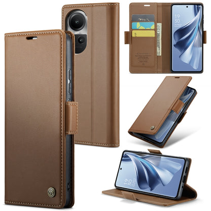 CaseMe 023 Butterfly Buckle Litchi Texture RFID Anti-theft Leather Phone Case, For OPPO Reno8 T 4G, For OPPO A57 4G Global/A57s 4G Global, For OPPO Reno10 5G Global／Reno10 Pro Global, For OPPO A77 4G Global / A57e 4G