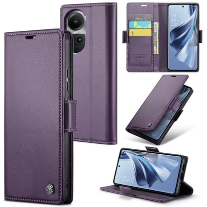 CaseMe 023 Butterfly Buckle Litchi Texture RFID Anti-theft Leather Phone Case, For OPPO Reno8 T 4G, For OPPO A57 4G Global/A57s 4G Global, For OPPO Reno10 5G Global／Reno10 Pro Global, For OPPO A77 4G Global / A57e 4G