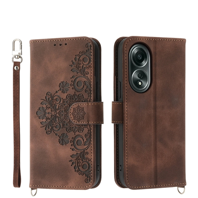 Skin Feel Flowers Embossed Wallet Leather Phone Case, For OPPO A58 4G, For OPPO Reno10 Global / Reno10 Pro Global, For OPPO Reno10 Pro+ 5G, For OPPO A78 5G Global/A58x Global/A1x 5G
