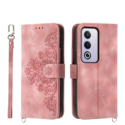 Skin Feel Flowers Embossed Wallet Leather Phone Case, For OPPO A6 Pro 4G / 5G Global / F31 5G, For OPPO Reno14 Global / Reno14 F 5G, For OPPO A5x 5G / A3 4G / 5G / A3x 4G / 5G, For OPPO A5 5G Global / A3 Pro 5G