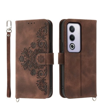Skin Feel Flowers Embossed Wallet Leather Phone Case, For OPPO A6 Pro 4G / 5G Global / F31 5G, For OPPO Reno14 Global / Reno14 F 5G, For OPPO A5x 5G / A3 4G / 5G / A3x 4G / 5G, For OPPO A5 5G Global / A3 Pro 5G