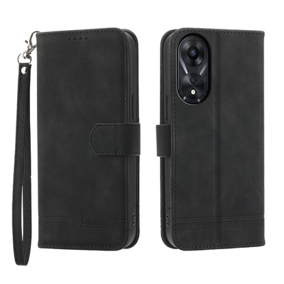 Dierfeng Dream Line TPU Hybrid PU Leather Phone Case, For OPPO A78 5G Global/A58x Global/A1x 5G, For OPPO A79 5G