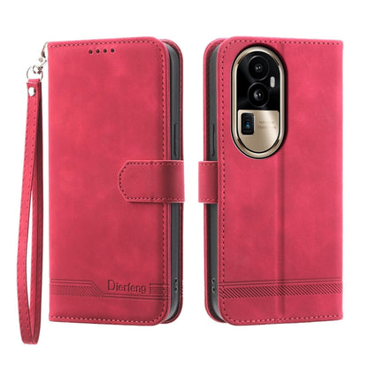 Dierfeng Dream Line TPU Hybrid PU Leather Phone Case, For OPPO A38 4G, For OPPO A58 4G, For OPPO Reno10 Global/Reno10 Pro Global, For OPPO Reno10 Pro+ 5G