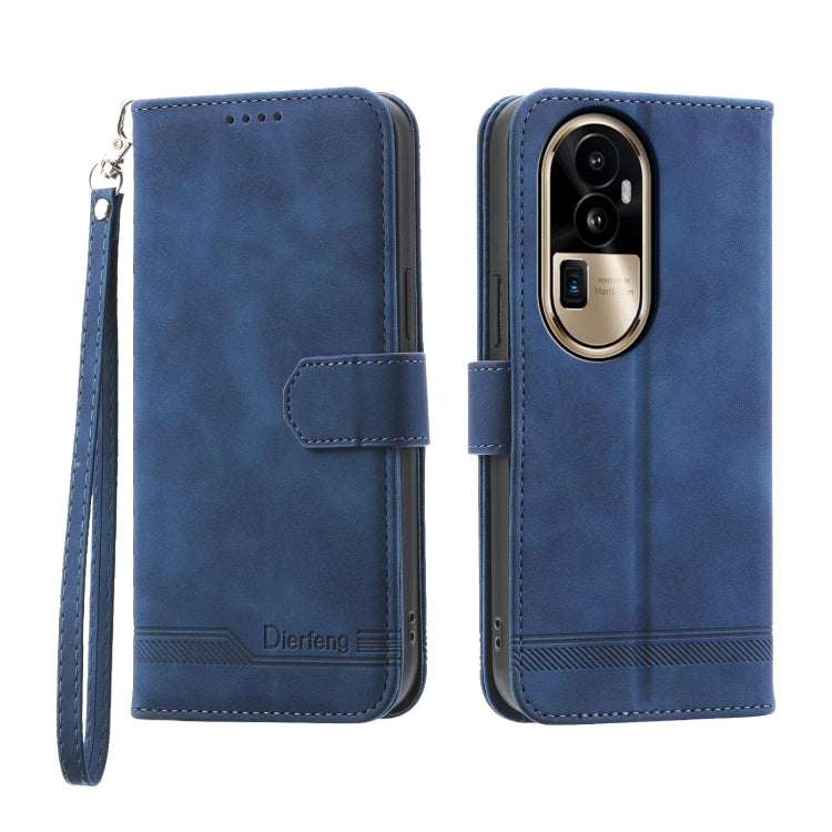 Dierfeng Dream Line TPU Hybrid PU Leather Phone Case, For OPPO A38 4G, For OPPO A58 4G, For OPPO Reno10 Global/Reno10 Pro Global, For OPPO Reno10 Pro+ 5G