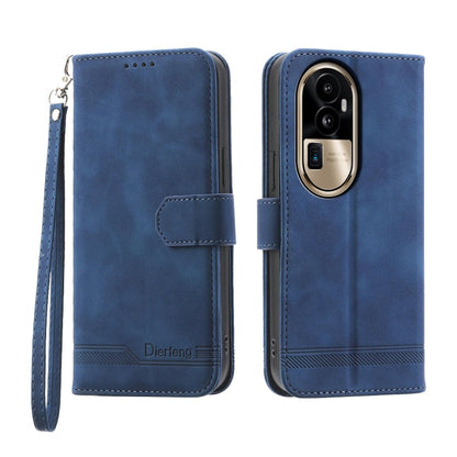 Dierfeng Dream Line TPU Hybrid PU Leather Phone Case, For OPPO A38 4G, For OPPO A58 4G, For OPPO Reno10 Global/Reno10 Pro Global, For OPPO Reno10 Pro+ 5G