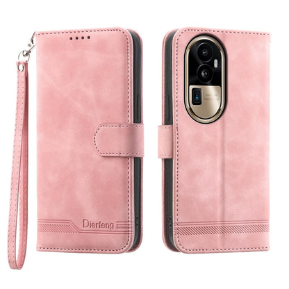 Dierfeng Dream Line TPU Hybrid PU Leather Phone Case, For OPPO A38 4G, For OPPO A58 4G, For OPPO Reno10 Global/Reno10 Pro Global, For OPPO Reno10 Pro+ 5G
