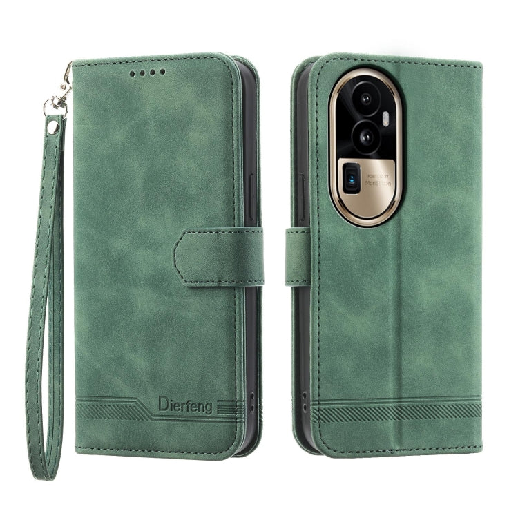 Dierfeng Dream Line TPU Hybrid PU Leather Phone Case, For OPPO A38 4G, For OPPO A58 4G, For OPPO Reno10 Global/Reno10 Pro Global, For OPPO Reno10 Pro+ 5G