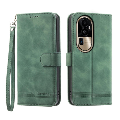 Dierfeng Dream Line TPU Hybrid PU Leather Phone Case, For OPPO A38 4G, For OPPO A58 4G, For OPPO Reno10 Global/Reno10 Pro Global, For OPPO Reno10 Pro+ 5G
