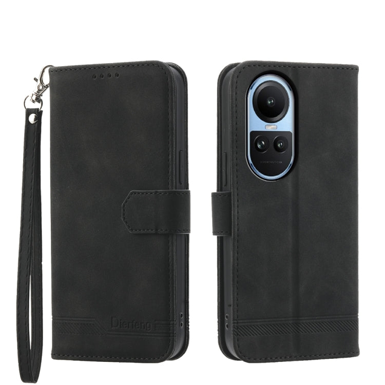 Dierfeng Dream Line TPU Hybrid PU Leather Phone Case, For OPPO A38 4G, For OPPO A58 4G, For OPPO Reno10 Global/Reno10 Pro Global, For OPPO Reno10 Pro+ 5G